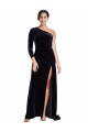 Sweep Train Dark Navy Long Sleeves A-Line Formal Evening Gown / Prom Dress / Bridesmaid Dress Canberra