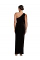 Long Black Sleeveless Sheath Stretch Velvet Formal Evening Gown / Prom Dress / Bridesmaid Dress Canberra