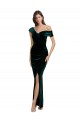 Long Dark Green Sleeveless Sheath High Low Evening Gown / Prom Dress / Bridesmaid Dress Canberra