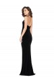 Long Black Sleeveless Sheath Low Back Semi Formal Evening Dress / Prom Dress / Bridesmaid Dress Canberra