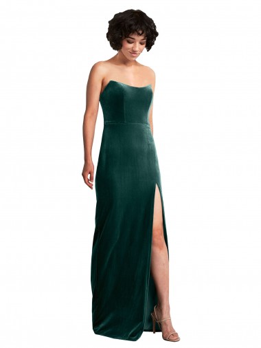 Long Dark Green Sleeveless Sheath Low Back Black Tie Evening Gown / Prom Dress / Bridesmaid Dress Canberra